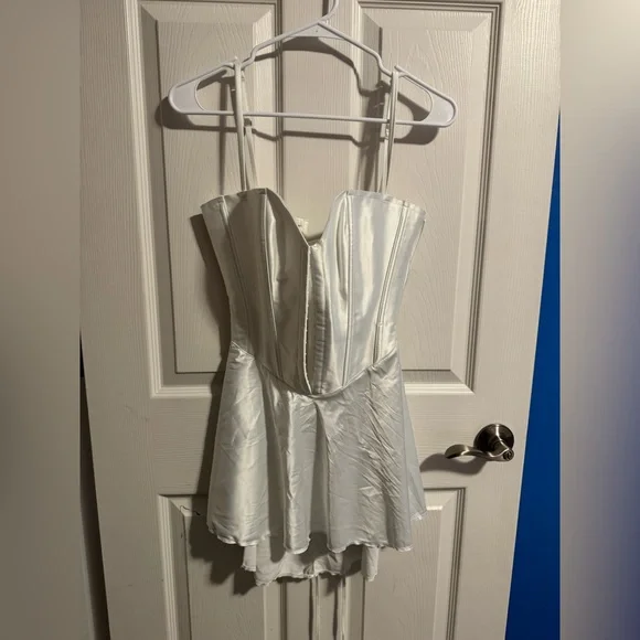 SKIMS  Woven Shine Corset Mini Dress Small - Picture 3 of 13